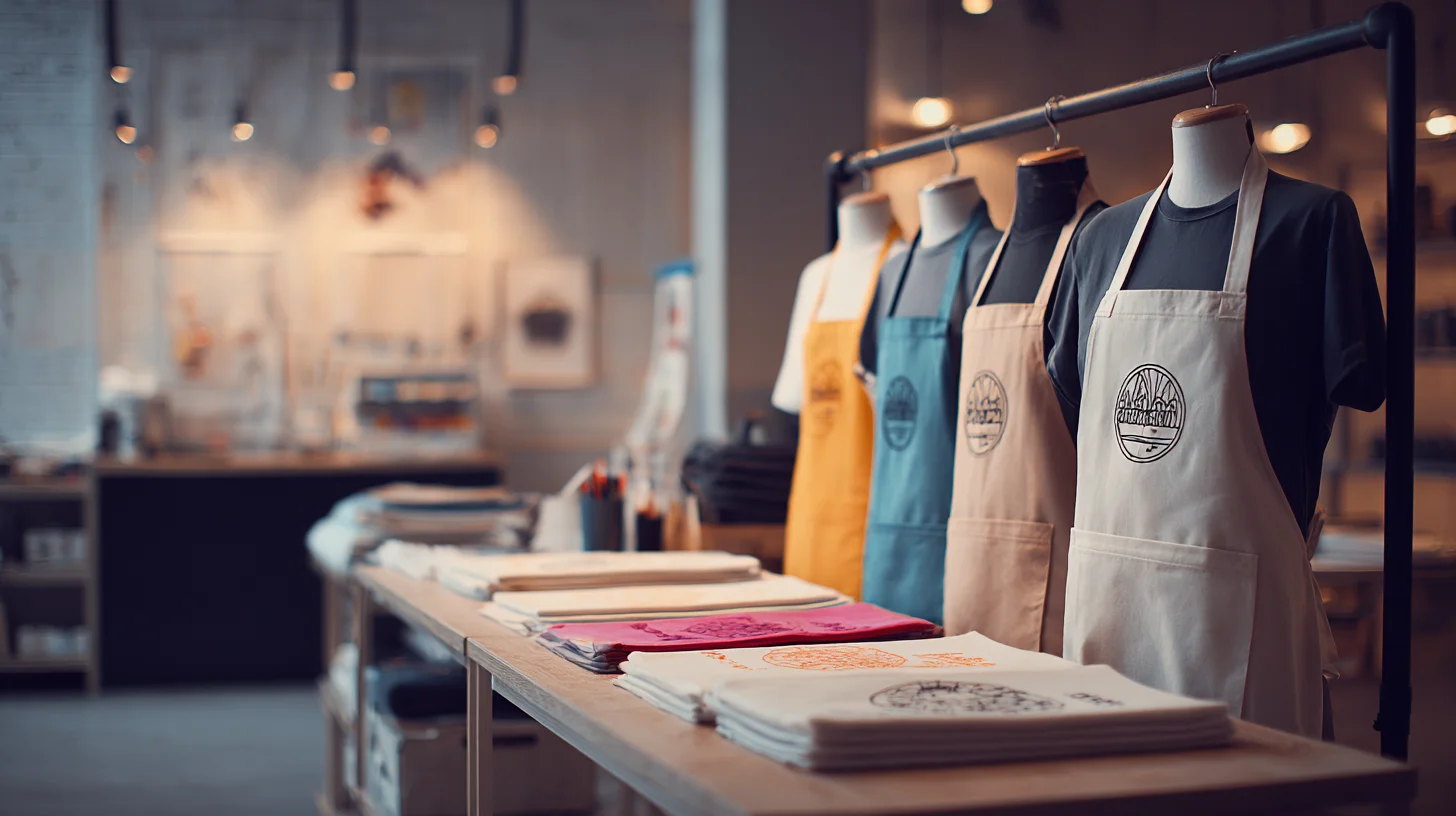 Schürzen bedrucken und besticken